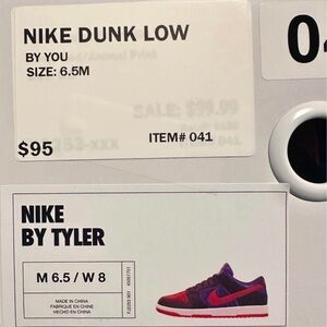 Nike Dunk Low Red and Blue Sneakers